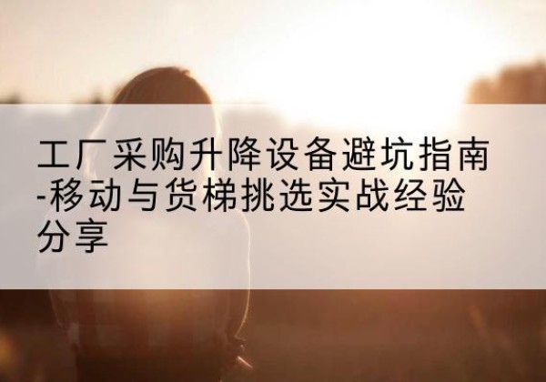 淳化移动式升降机怎么选-工厂采购升降设备避坑指南-移动与货梯挑选实战经验分享